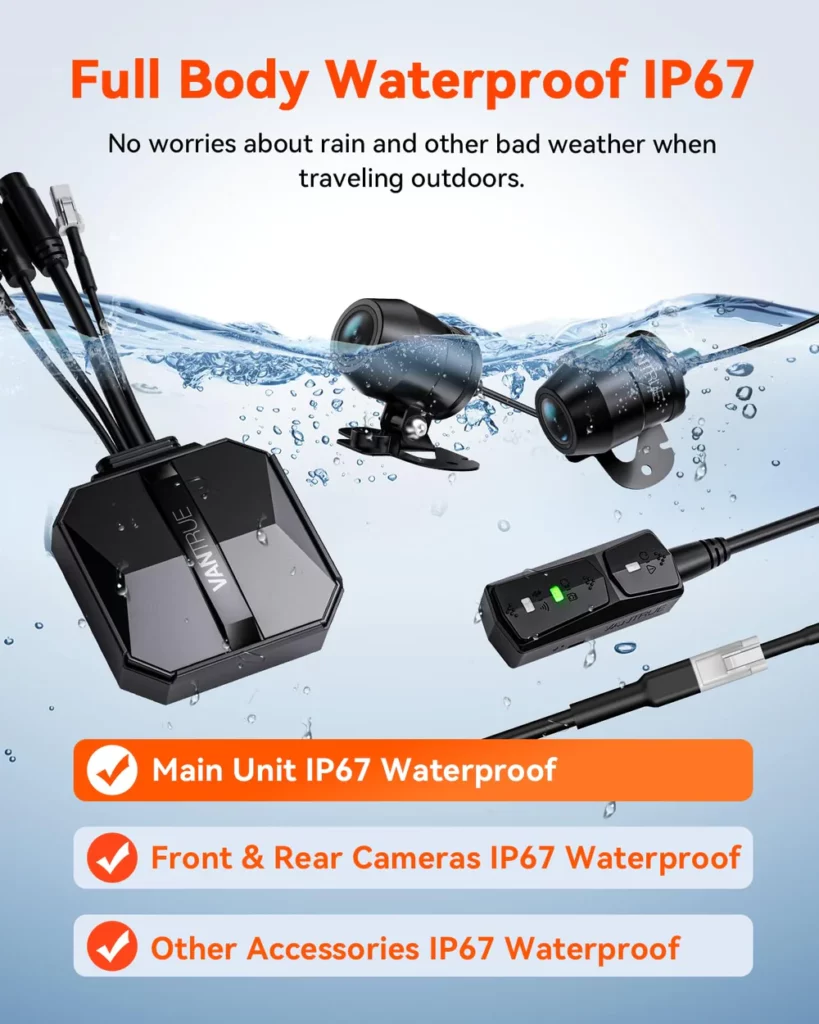 vantrue falcon f1 dashcam waterproof